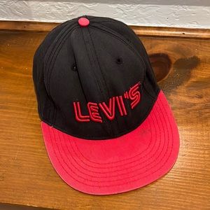 Unisex Levi’s Black and Red Adjustbale Baseball Cap One Size